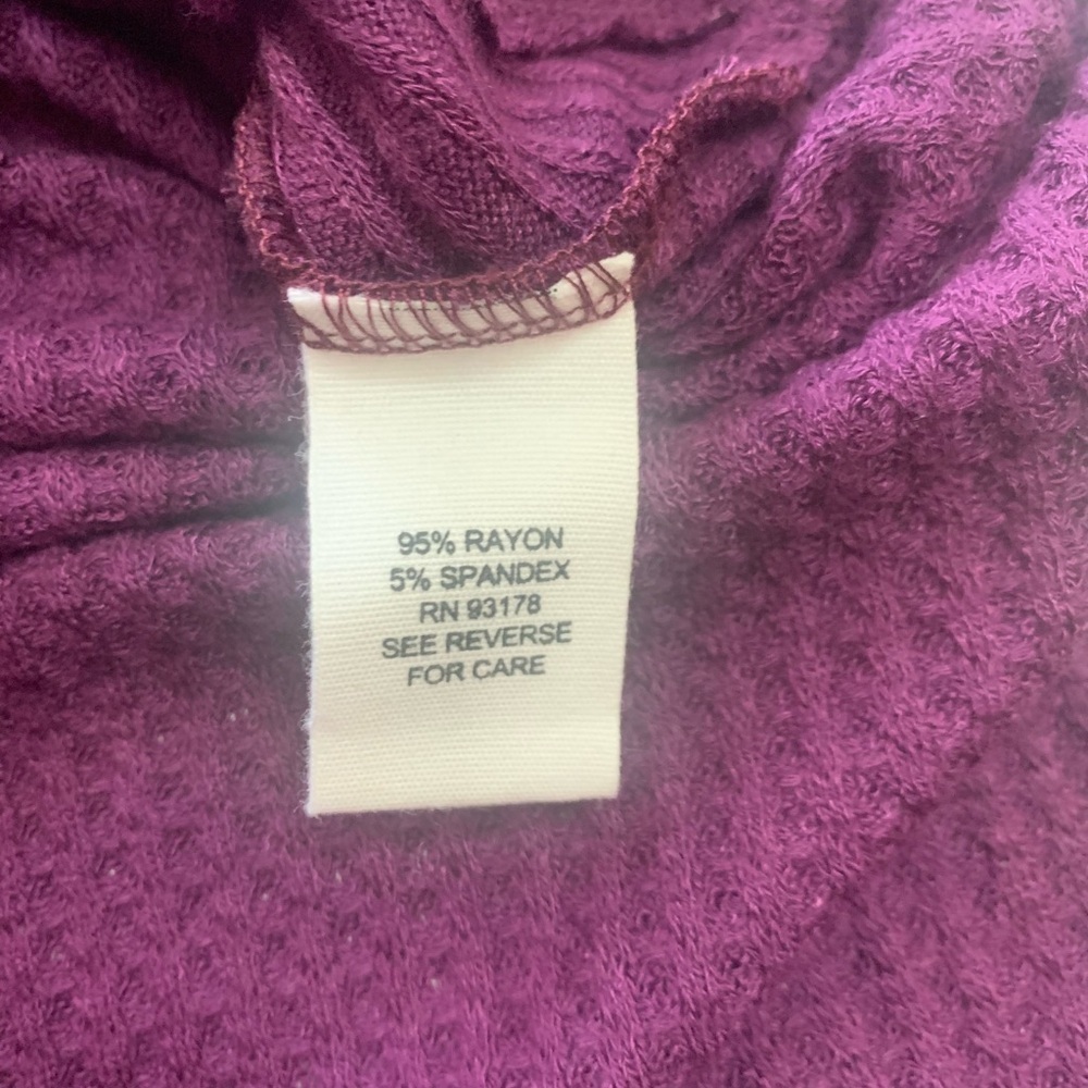 For The Republic Purple Long Sleeve Top - Picture 3 of 8